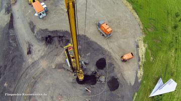 Foto mit Drohne: Kameradrohne Baustelle Nähe Haltern für hochauflösende Luftbilder und Luftaufnahmen