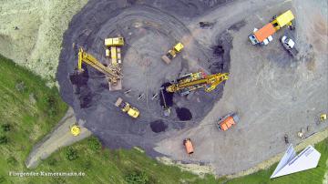 Foto mit Drohne: Kameradrohne Baustelle Nähe Haltern für hochauflösende Luftbilder und Luftaufnahmen