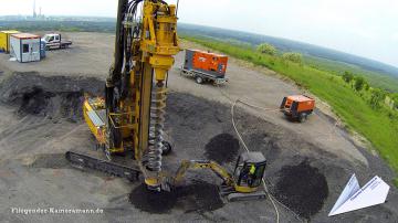 Foto mit Drohne: Kameradrohne Baustelle Nähe Haltern für hochauflösende Luftbilder und Luftaufnahmen