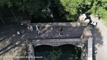 Foto mit Drohne: Luftaufnahmen der Burg Vischering in Lüdinghausen mit unserer Kameradrohne