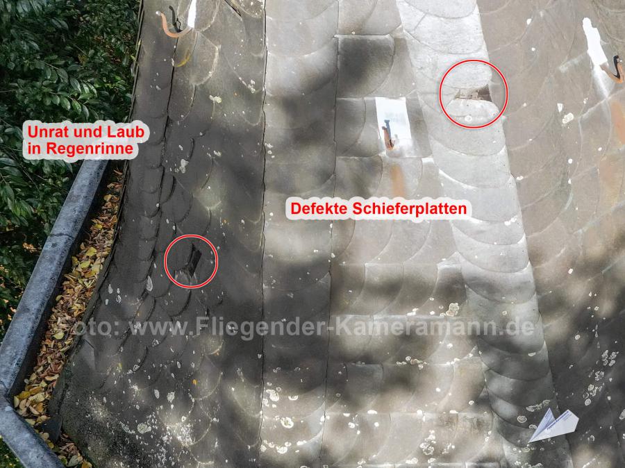 Drohnenaufnahmen ermöglichen schnelle Ortung von Schäden an Kirchendächern