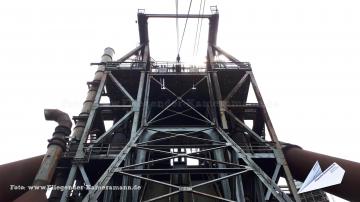 Foto mit Drohne: Kameradrohne im Landschaftspark Duisburg-Nord in der Nähe von Moers für hochauflösende Luftbilder und Luftaufnahmen (Fotos und Videos)