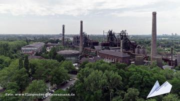 Foto mit Drohne: Luftaufnahmen mit Drohne in NRW: Drohnenaufnahmen von Industriekultur in Nordrhein-Westfalen