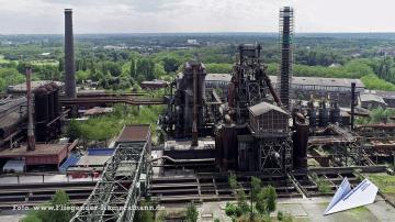 Foto mit Drohne: Luftaufnahmen mit Drohne in NRW: Drohnenaufnahmen von Industriekultur in Nordrhein-Westfalen