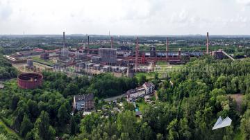 Foto mit Drohne: Luftaufnahmen mit Drohne in NRW: Drohnenaufnahmen von Industriekultur in Nordrhein-Westfalen