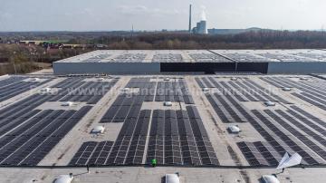 Foto mit Drohne: Luftaufnahmen mit Drohne in NRW: Drohnenaufnahmen Industrie- und Logistikzentren in Nordrhein-Westfalen