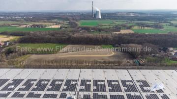 Foto mit Drohne: Luftaufnahmen mit Drohne in NRW: Drohnenaufnahmen Industrie- und Logistikzentren in Nordrhein-Westfalen