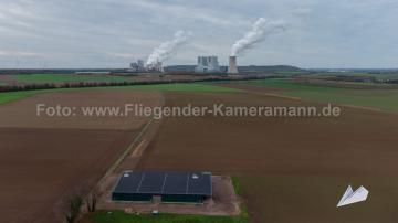 Foto mit Drohne: Luftaufnahmen mit Drohne in NRW: Kraftwerke im Rheinland und durch Tagebau verlassene Orte