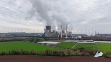 Foto mit Drohne: Luftaufnahmen mit Drohne in NRW: Kraftwerke im Rheinland und durch Tagebau verlassene Orte