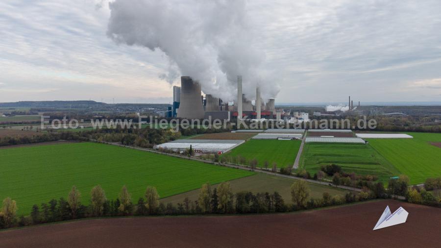 Luftaufnahmen mit Drohne in NRW: Kraftwerke im Rheinland und durch Tagebau verlassene Orte