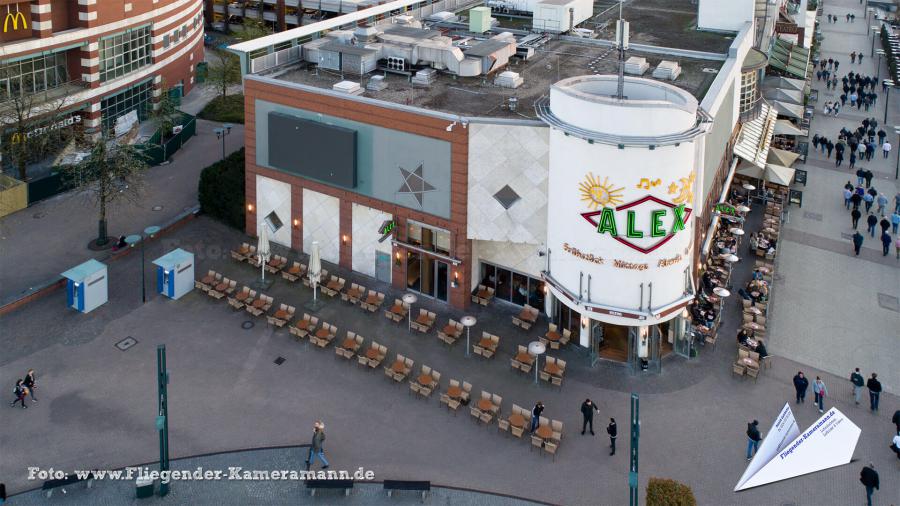 Luftaufnahmen mit Drohne am Centro Oberhausen