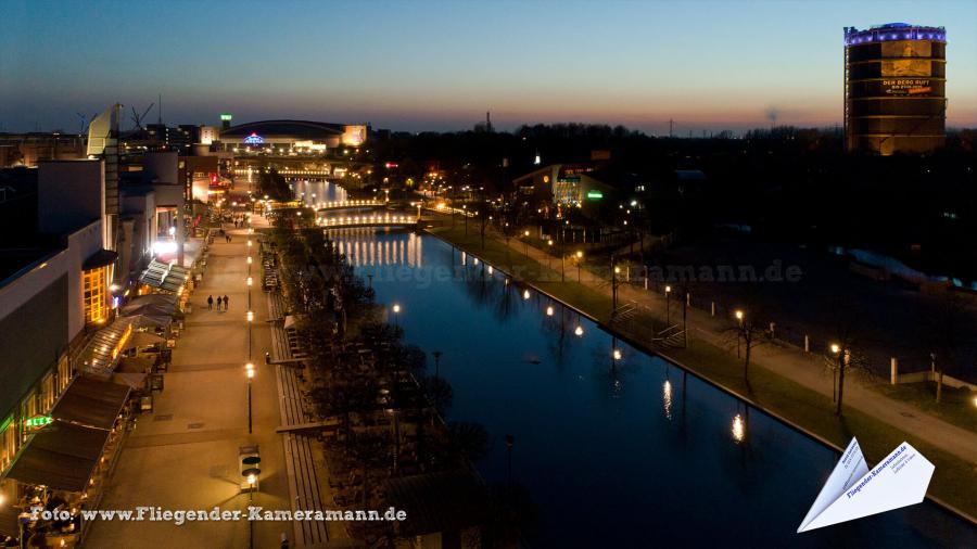 Luftaufnahmen am Centro Oberhausen mit Drohne