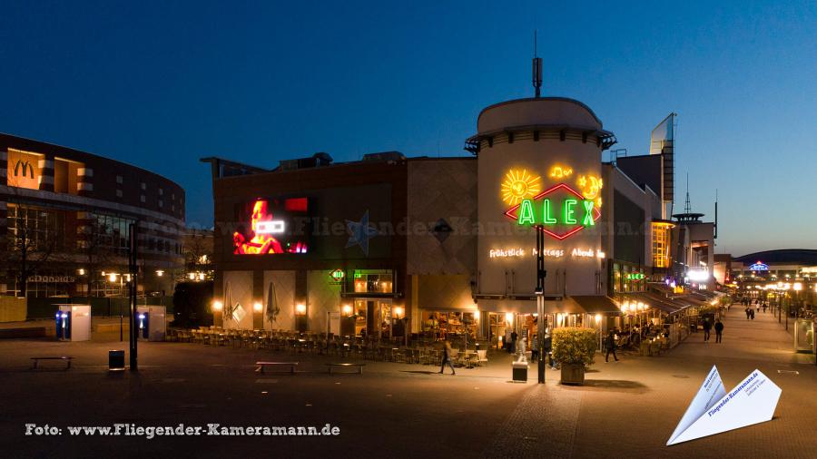 Luftaufnahmen am Centro Oberhausen mit Drohne