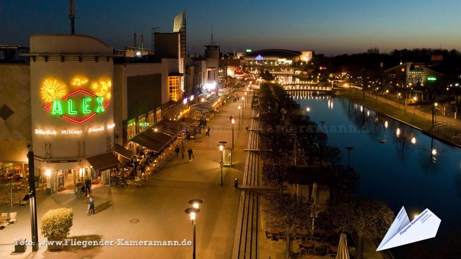 Luftaufnahmen am Centro Oberhausen mit Drohne