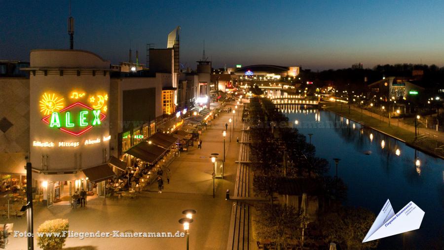 Luftaufnahmen am Centro Oberhausen mit Drohne