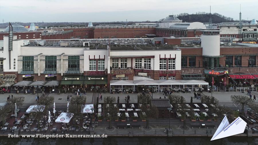 Luftaufnahmen am Centro Oberhausen mit Drohne