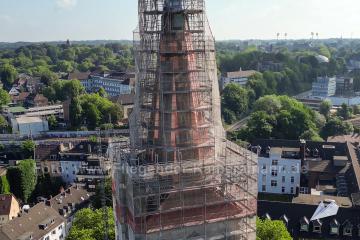 Foto mit Drohne: Drohnenaufnahmen an der Propsteikirche St. Peter und Paul in Bochum