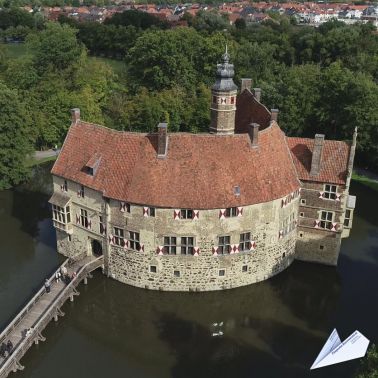 Wasserburg Vischering Lüdinghausen Luftaufnahme 