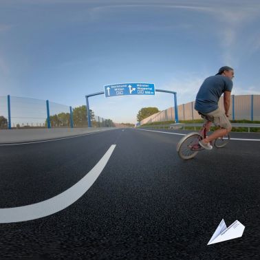 360 grad Radfahren Autobahn A448 Bochum 