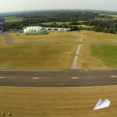 Airport Muelheim Essen Luftaufnahme 