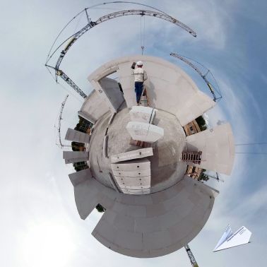 360 Grad Baustelle Tiny Planet 