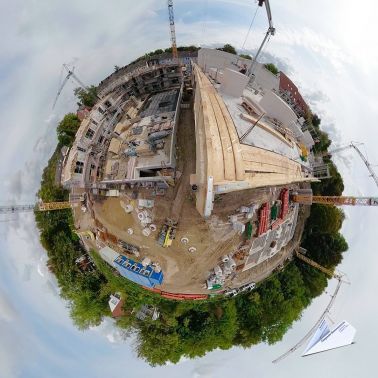 360 Grad Baustelle Tiny Planet 