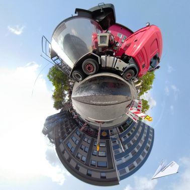 360 Grad Baustelle Tiny Planet 