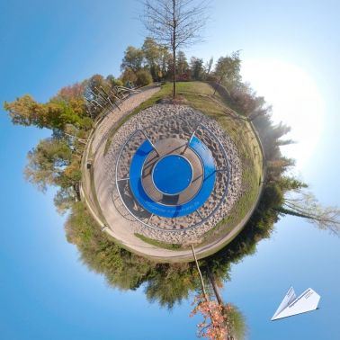 360 Grad Spielplatz Park Hamme Bochum Tiny Planet 