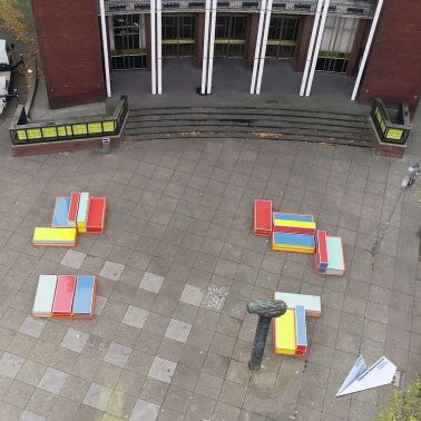 Schauspielhaus Bochum Vorplatz Luftaufnahme 