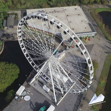 riesenrad centro oberhausen luftaufnahme 