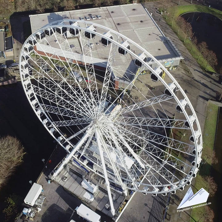 riesenrad centro oberhausen luftaufnahme 