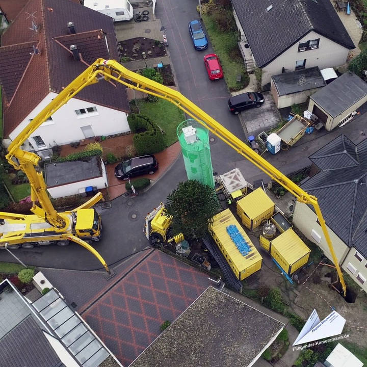 tagesbruch bergschaeden ruhrgebiet luftaufnahme 