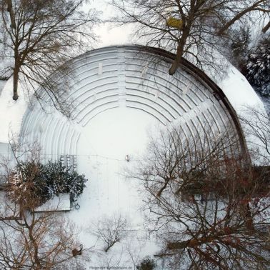 waldbuehne hoentrop wattenscheid schnee luftaufnahme 