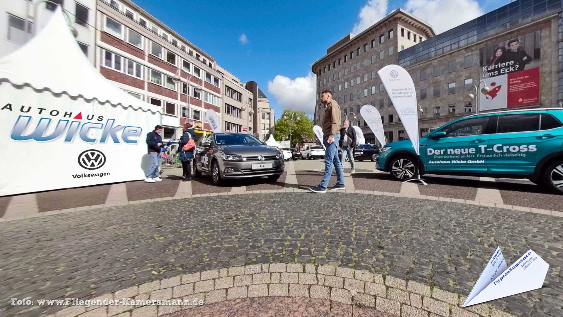 Autohaus Wicke bei der 30. AUTO-Schau auf dem Dr.-Ruer-Platz in der Bochumer Innenstadt - 360°-Panorama