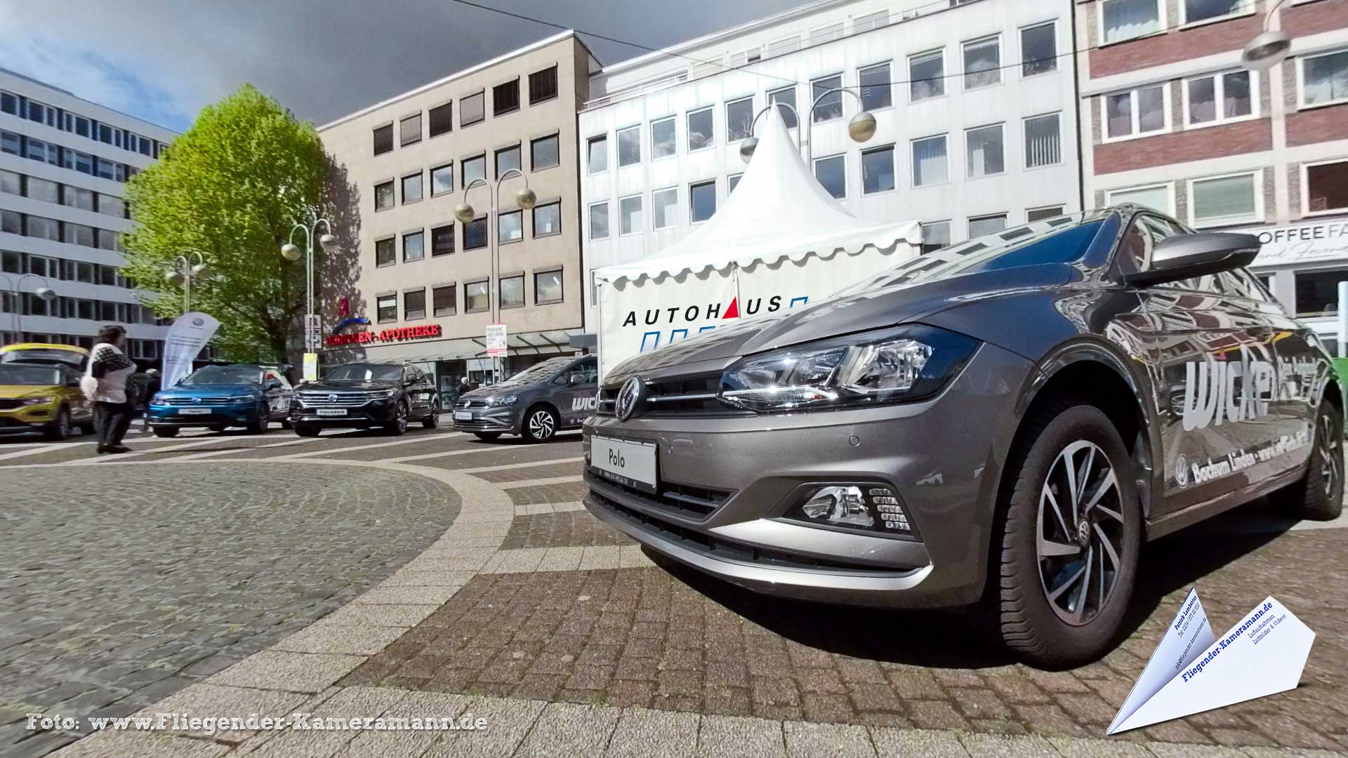 Autohaus Wicke bei der 30. AUTO-Schau auf dem Dr.-Ruer-Platz in der Bochumer Innenstadt - 360°-Panorama