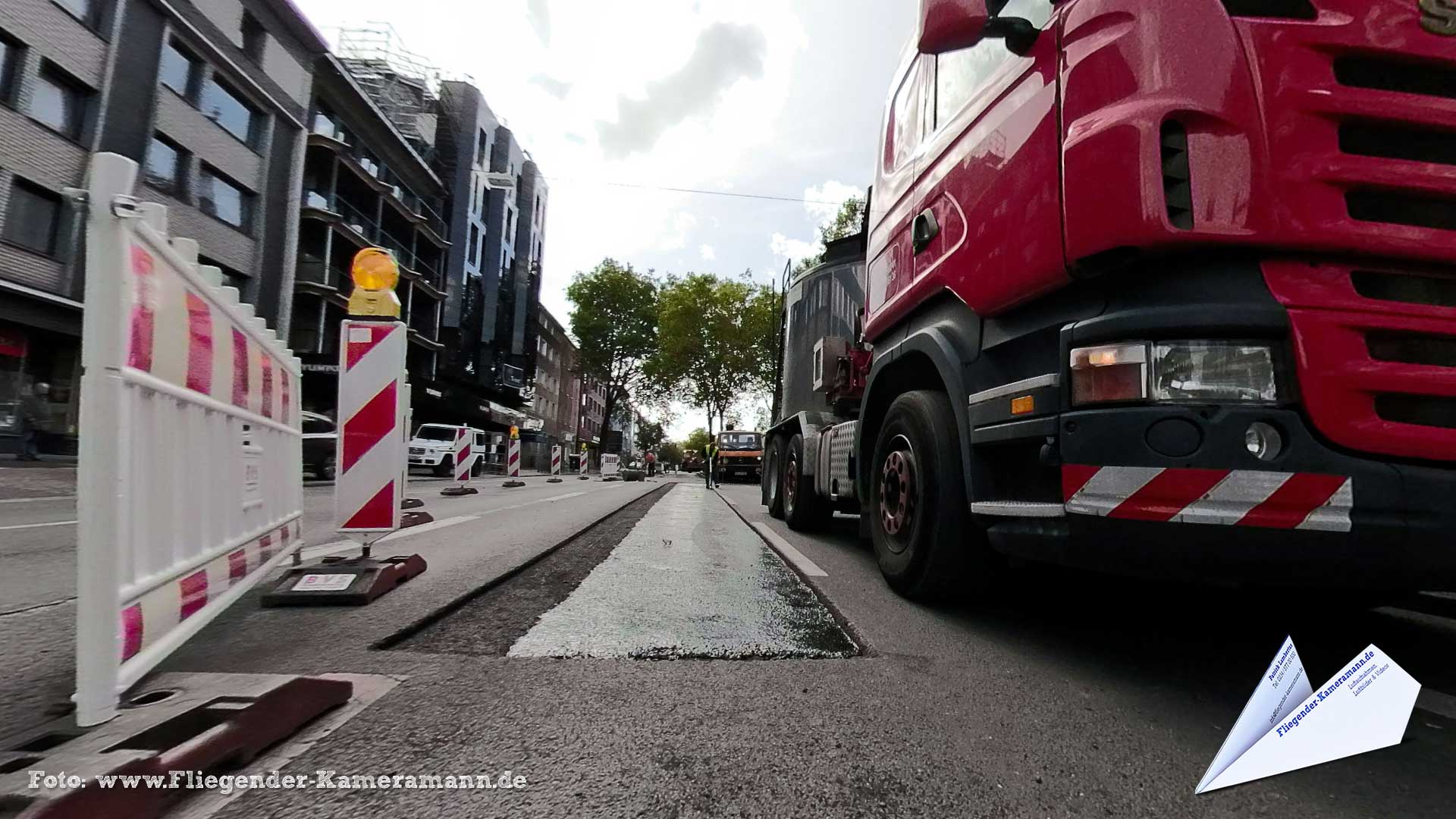 Baustelle Viktoriastraße Bochum