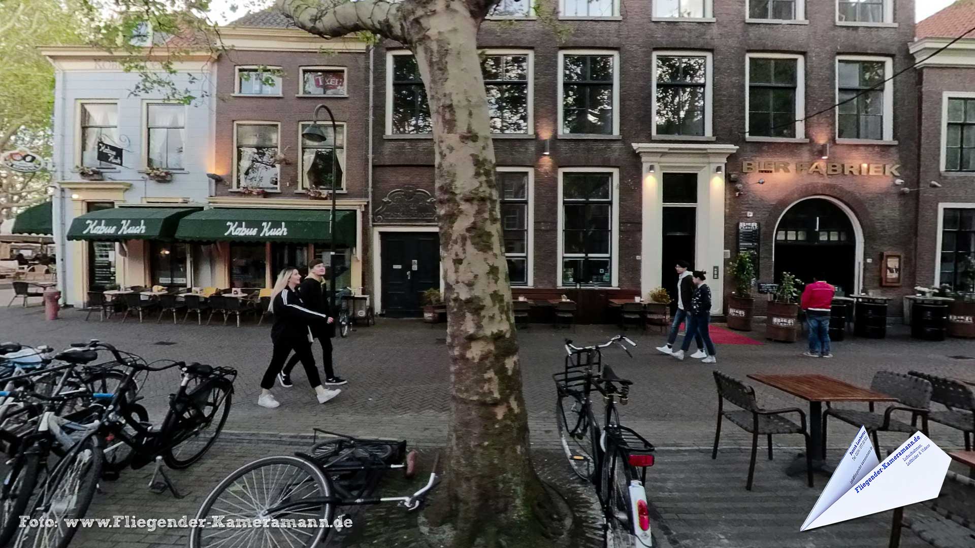 Burgwal / Bierfabriek / Kobus Kuch in Delft (NL) - 360°-Panorama