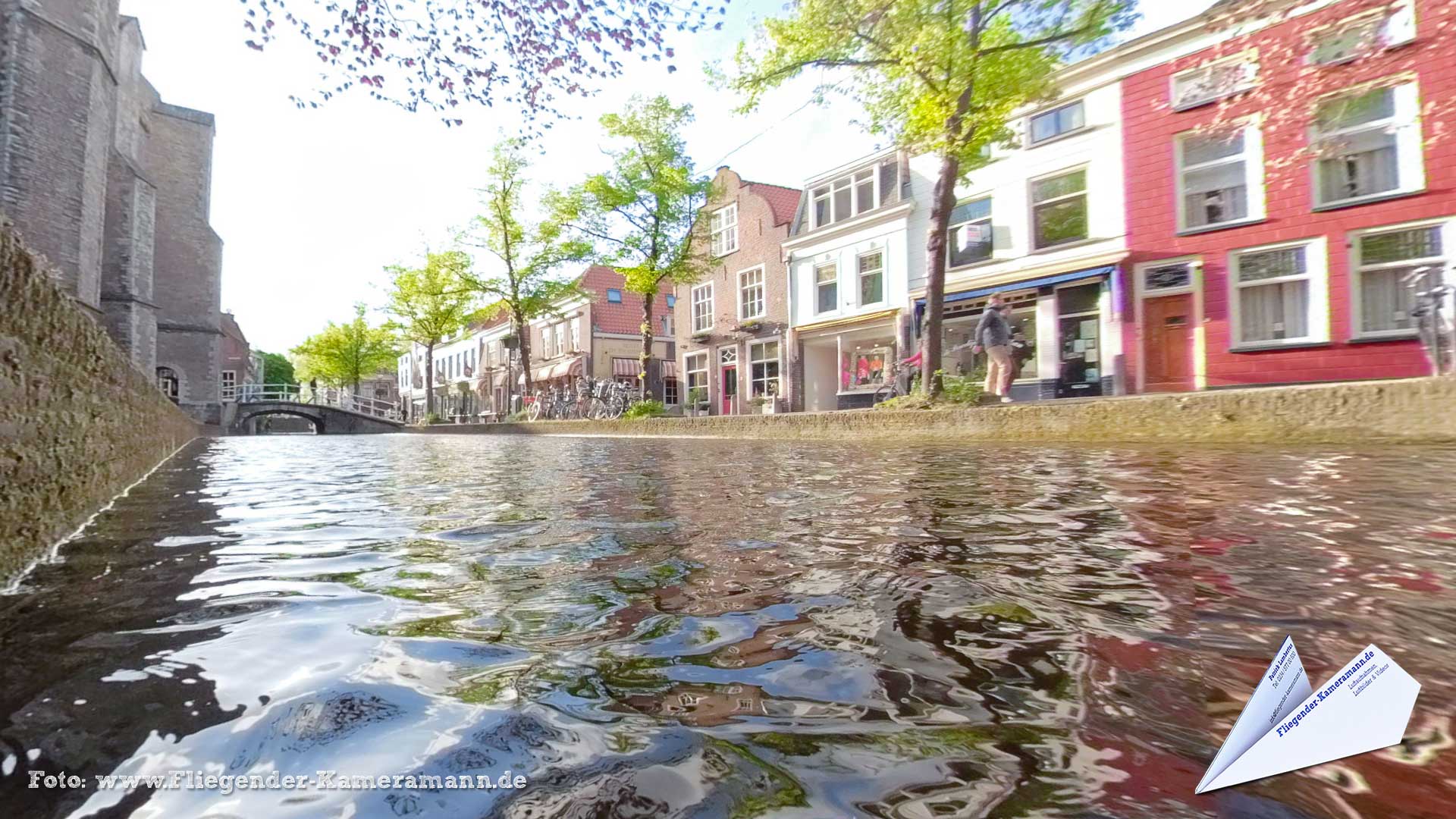 Vrouwenregt Vrouwe van Rijnsburgerbrug in Delft (NL) - 360°-Panorama