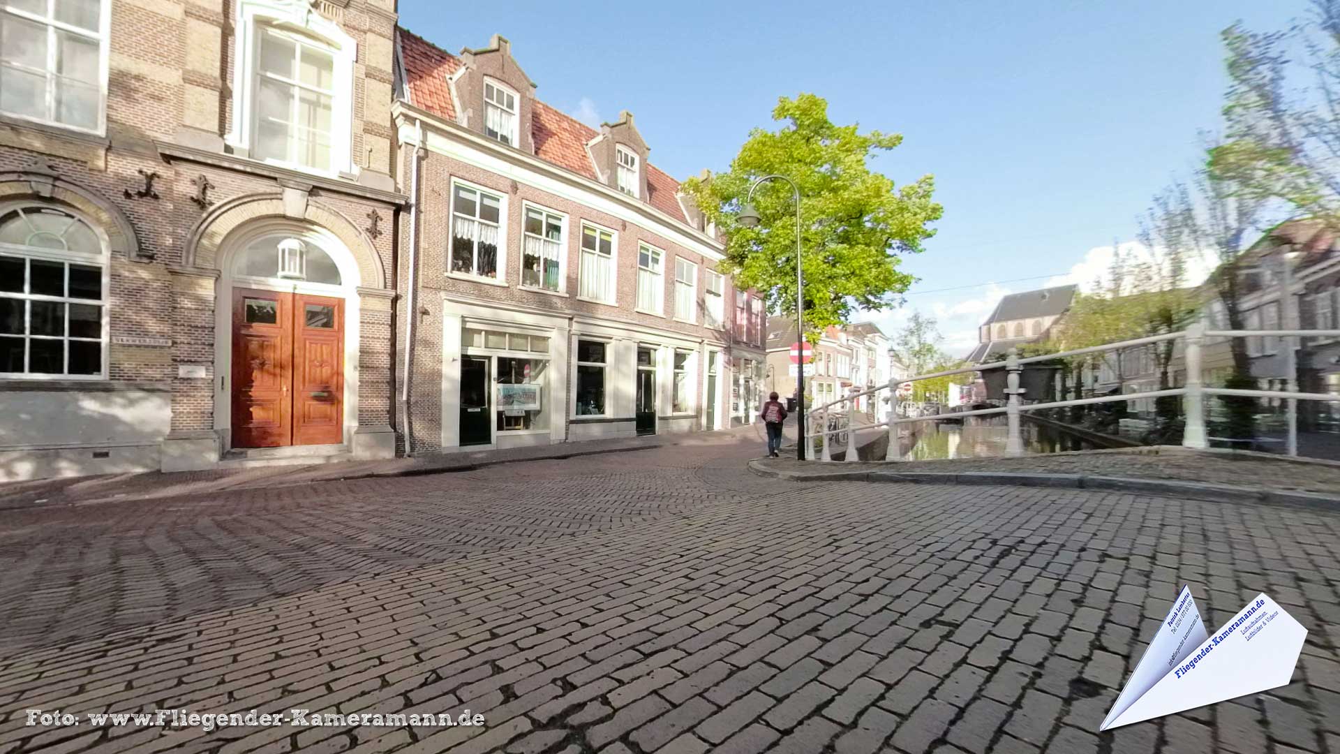 Lakenverwersbrug / Verwersgracht in Delft (NL) - 360°-Panorama