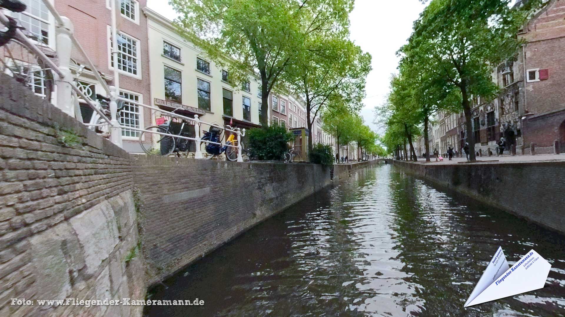 Heilige Geestbrug / HH Geestkerkhof in Delft (NL) - 360°-Panorama