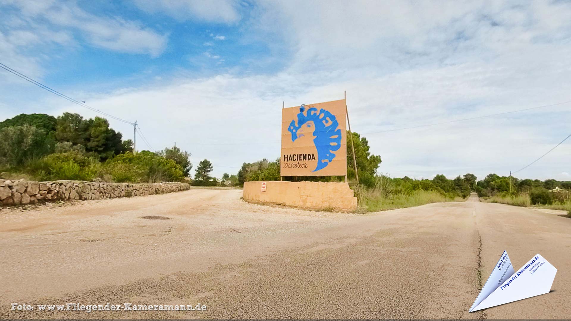 Discoteca La Hacienda en le Parque Natural Montgó (Jávea) (ES) - 360°-Panorama