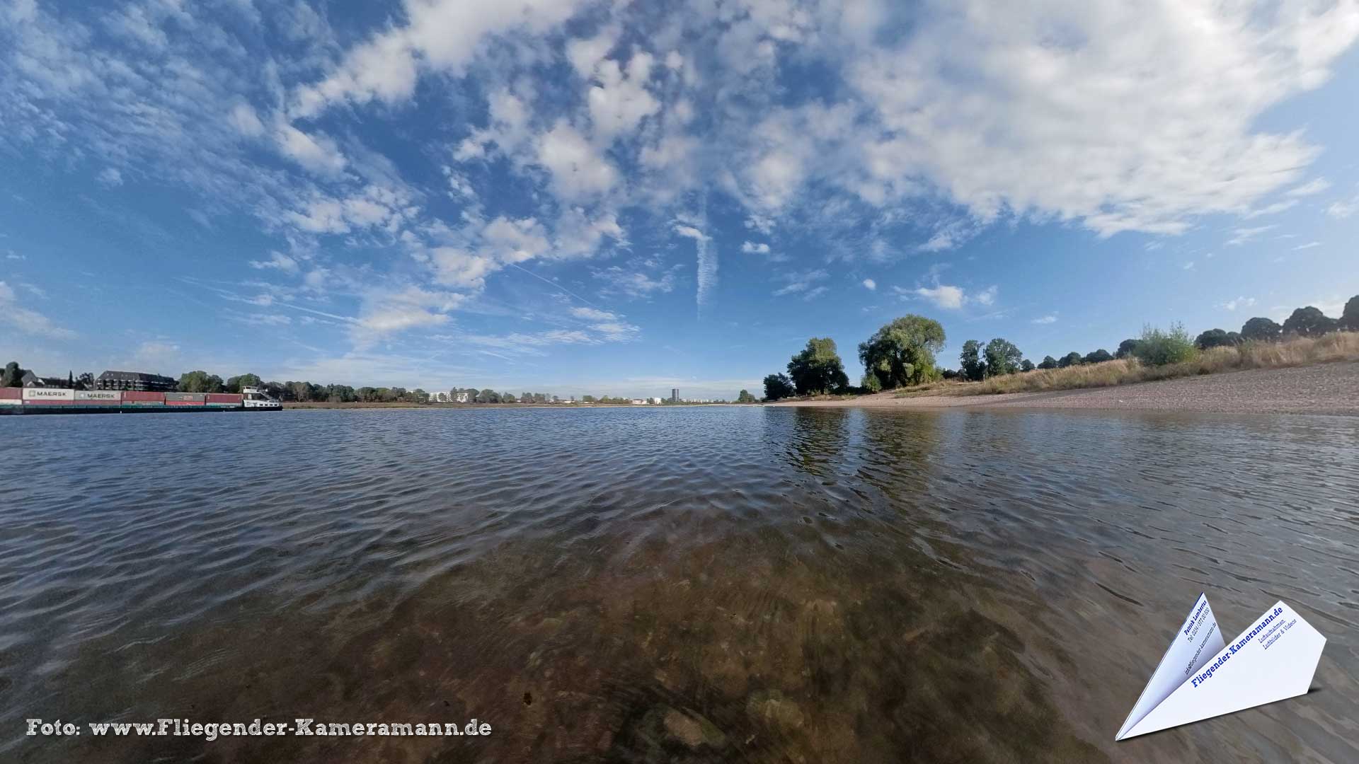 Am Rheinufer in Köln - 360°-Panorama