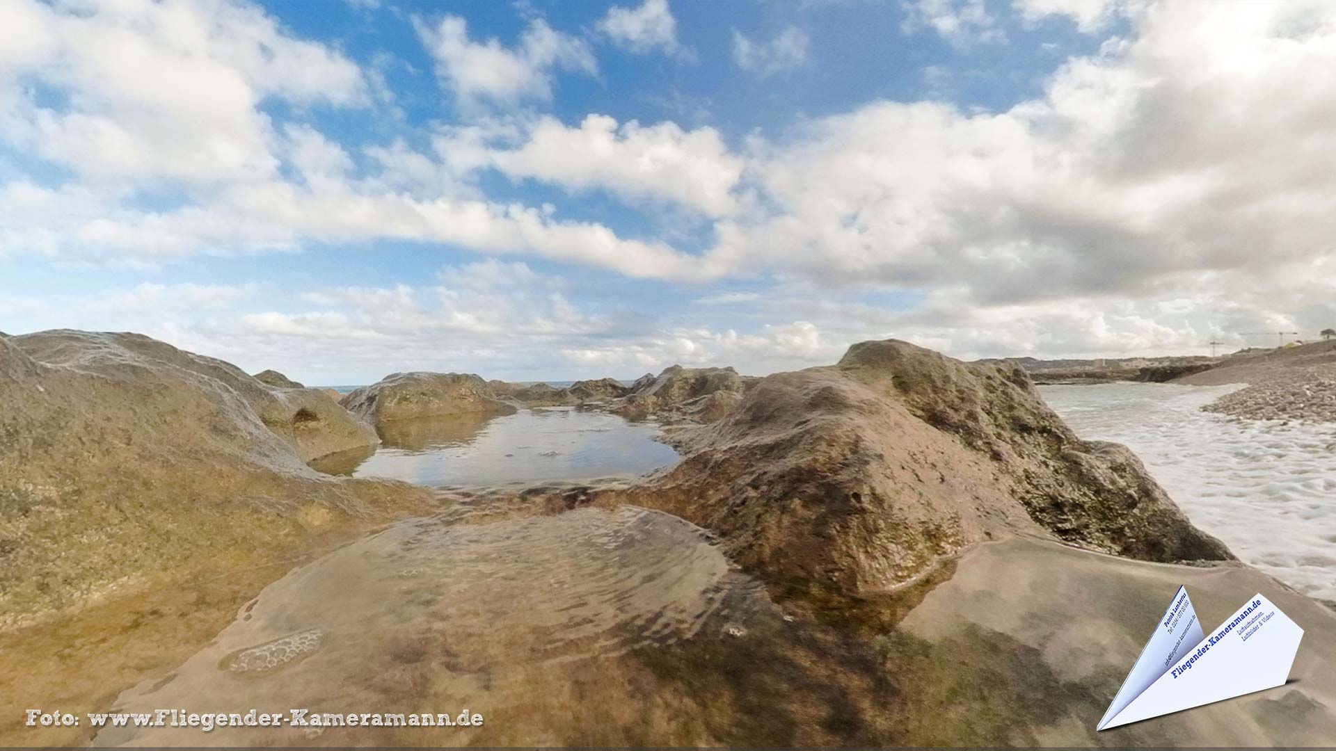 La costa en la Promenada Maritim de Jávea/Xàbia (ES) - 360°-Panorama