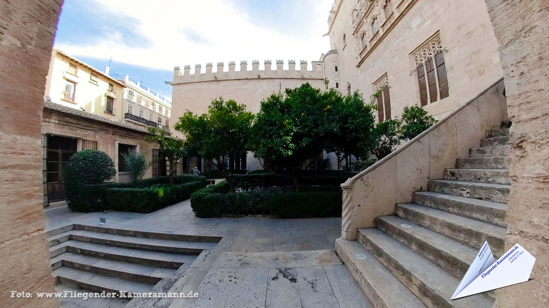 Lonja de la Seda en Valencia (ES) - 360°-Panorama