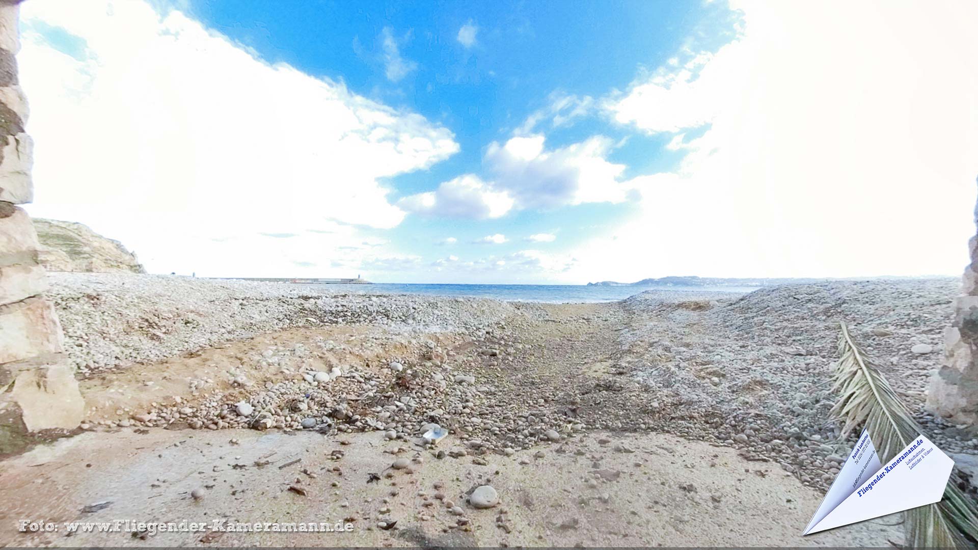 Playa de La Grava Strand de Jávea/Xàbia (ES) - 360°-Panorama