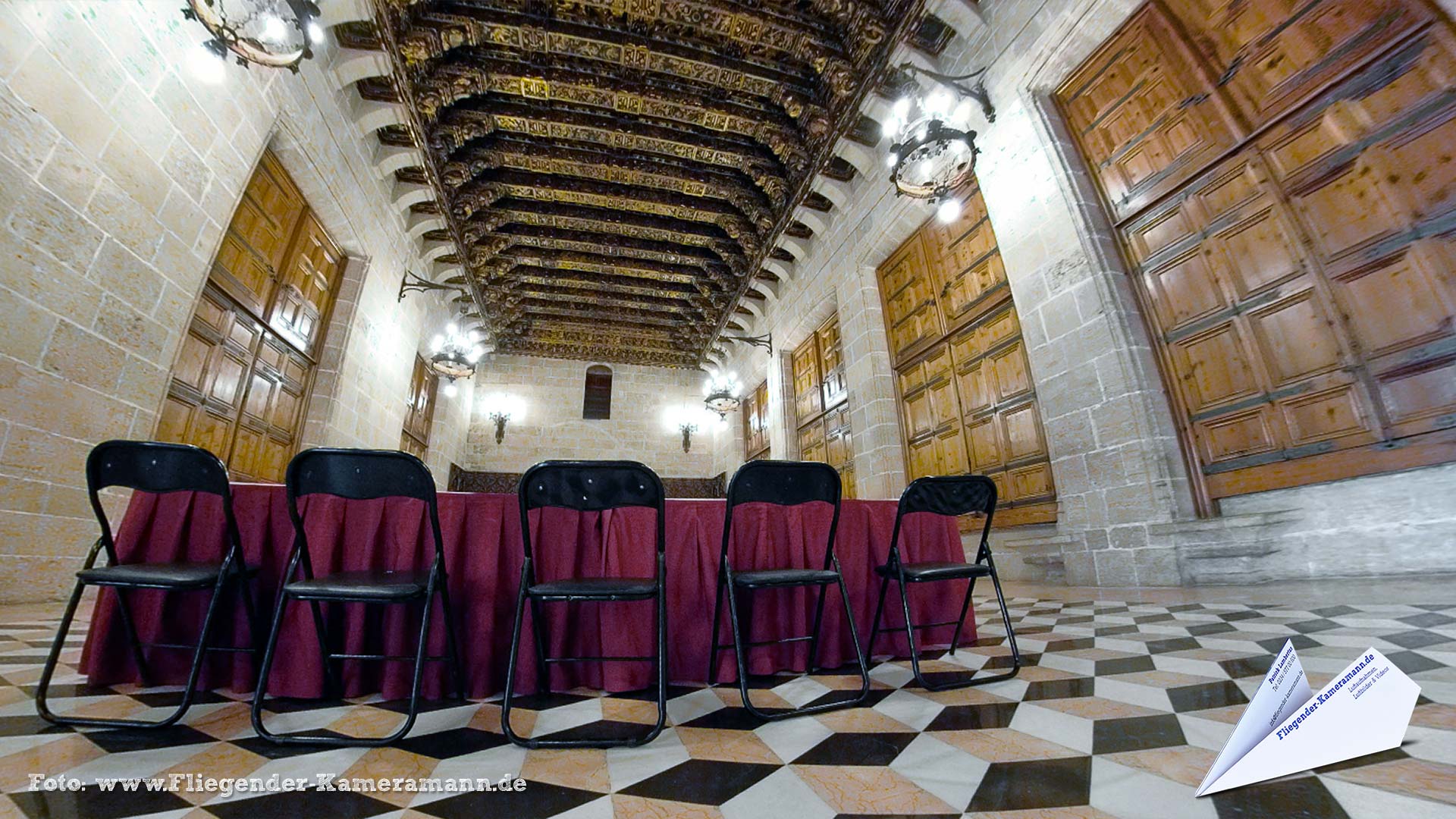 Salón de la Lonja de la Seda en Valencia (ES) - 360°-Panorama