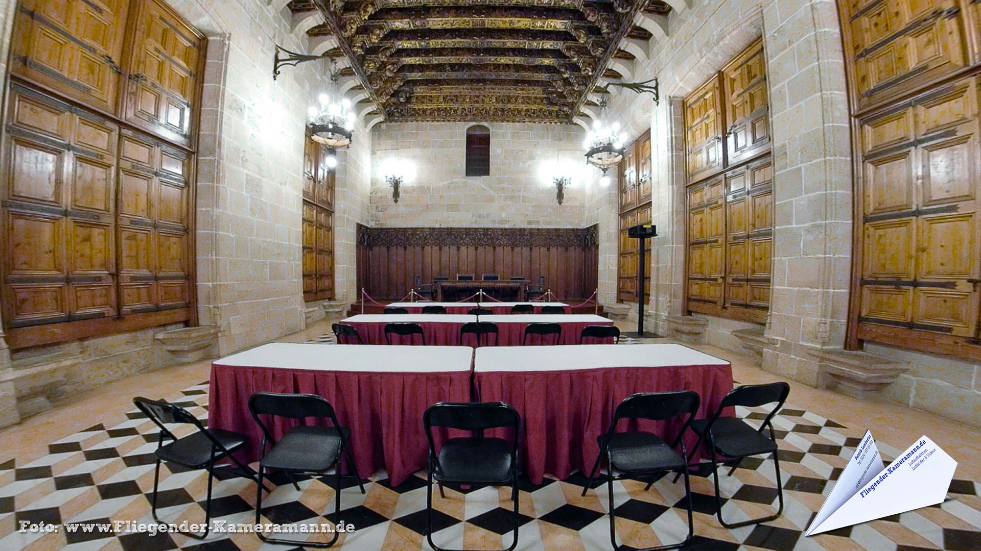 Salón de la Lonja de la Seda en Valencia (ES) - 360°-Panorama