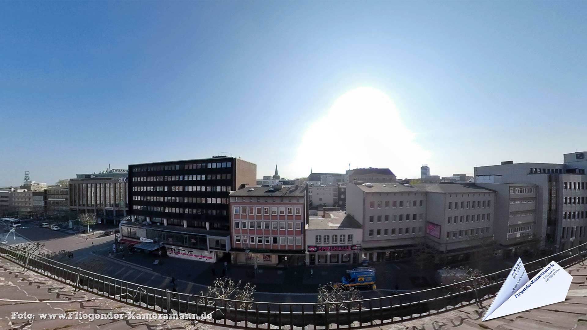 Ausblick Viktoriastraße Telekom-Block Bochum - 360°-Panorama