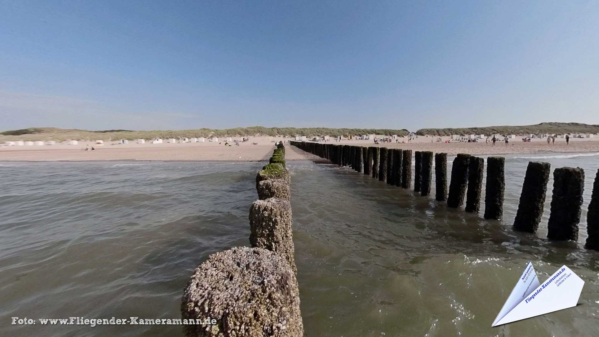 Domburg strand in Zeeland (NL) - 360°-Panorama