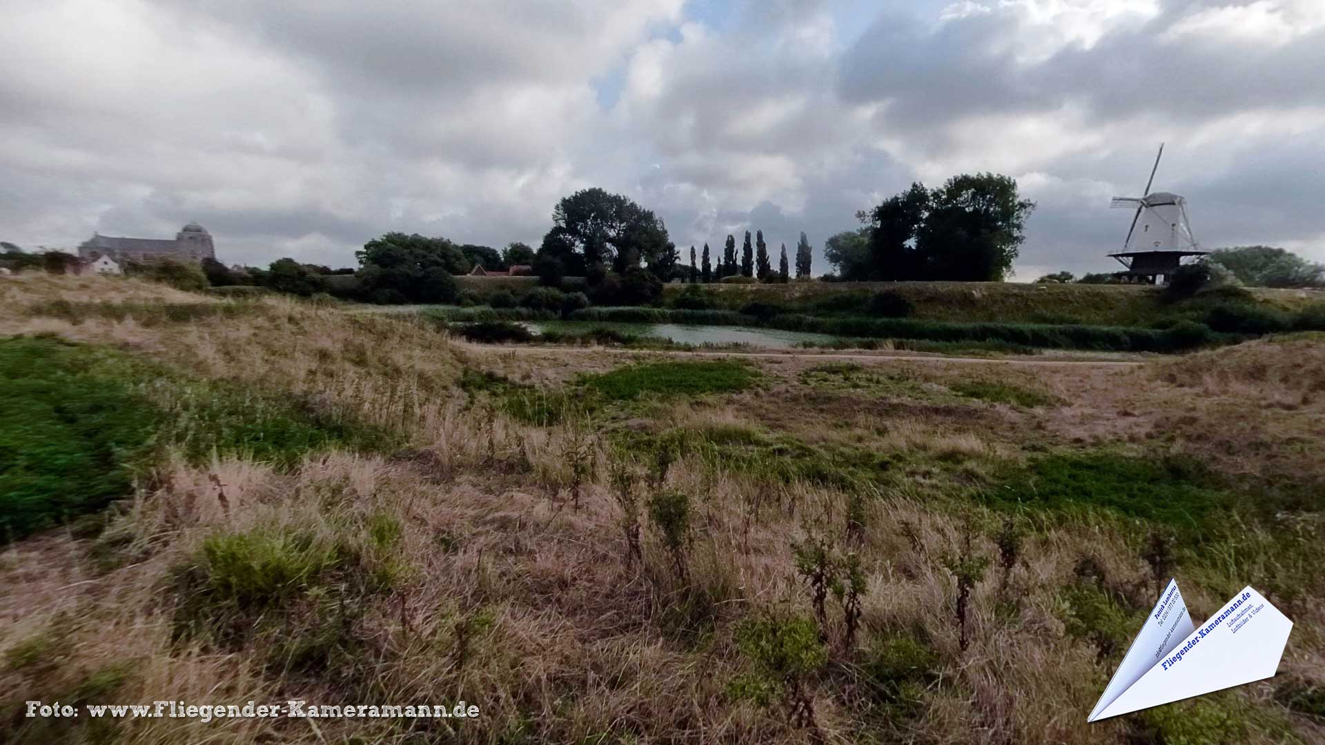Korenmolen "De Koe" in Veere (NL) - 360°-Panorama